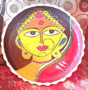 Durga (Pot Painting)